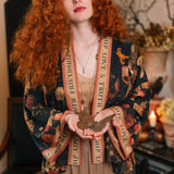 Heart of Gold Pixie Duster Crop Kimono w/ Sacred Heart