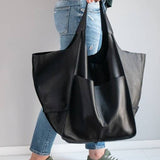 Women's shoulder bag large capacity Soft PU leather handbag