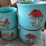 Emerald Forest Mushroom 5" Planter