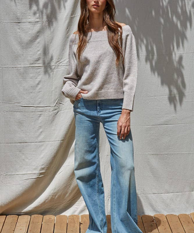 Knit Off-The-Shoulder Sweater