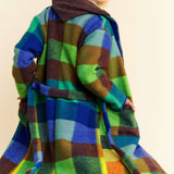 Multi Color Checker Coat