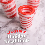 Edible Candy Cane Shot Glasses
