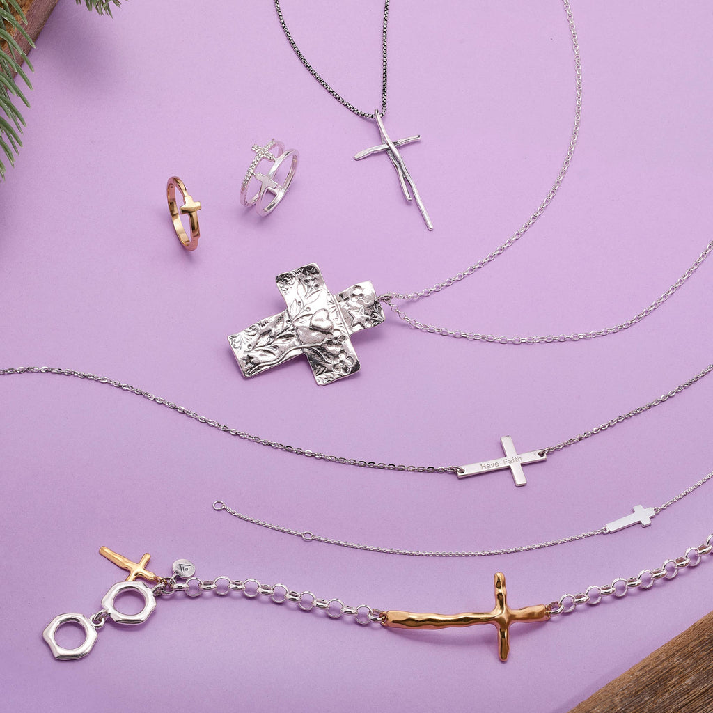 Silpada 'Simplex Cross' Textured Ring