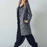 Leopard Print Oversized Statement Coat