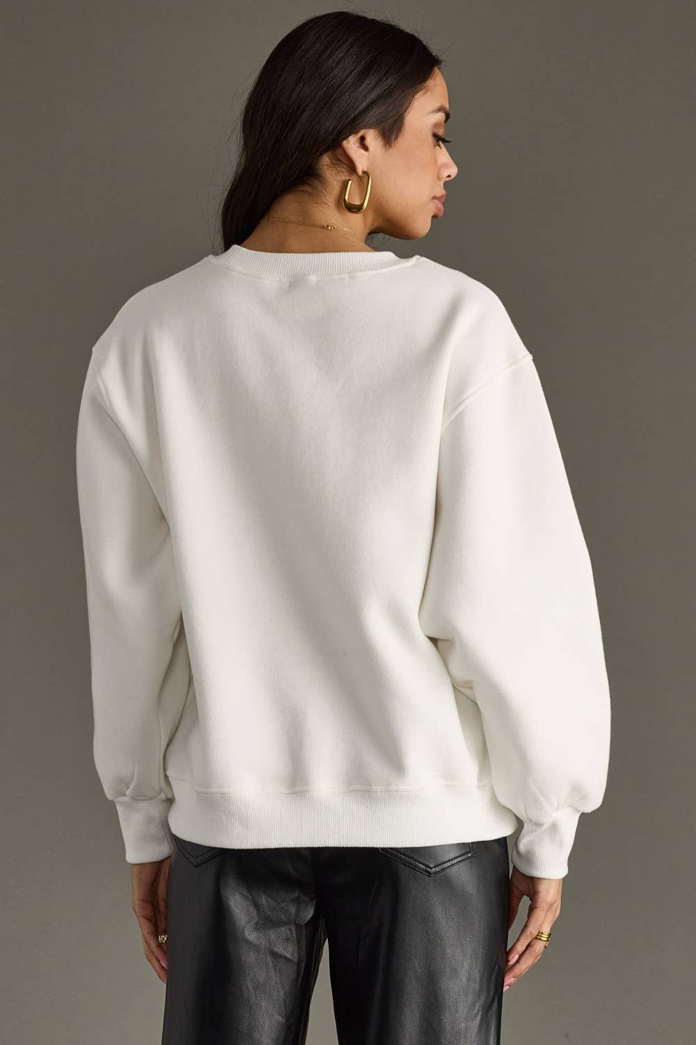 White "Apres" Sweatshirt