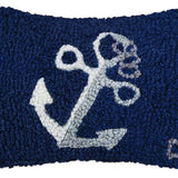 Anchor Classic Hand Hooked Wool Pillow