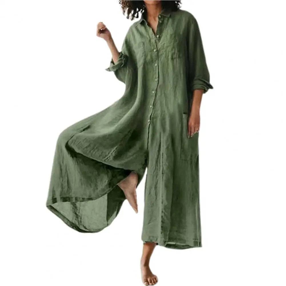 Cotton Linen Oversized Romper