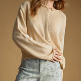 J7541   BUTTON FRONT EASY KNITTED CARDIGAN