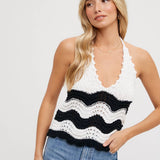 Halter Sweater Knit Cami Top