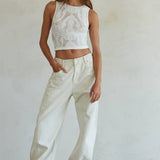 See-Through Jacquard Tank Top