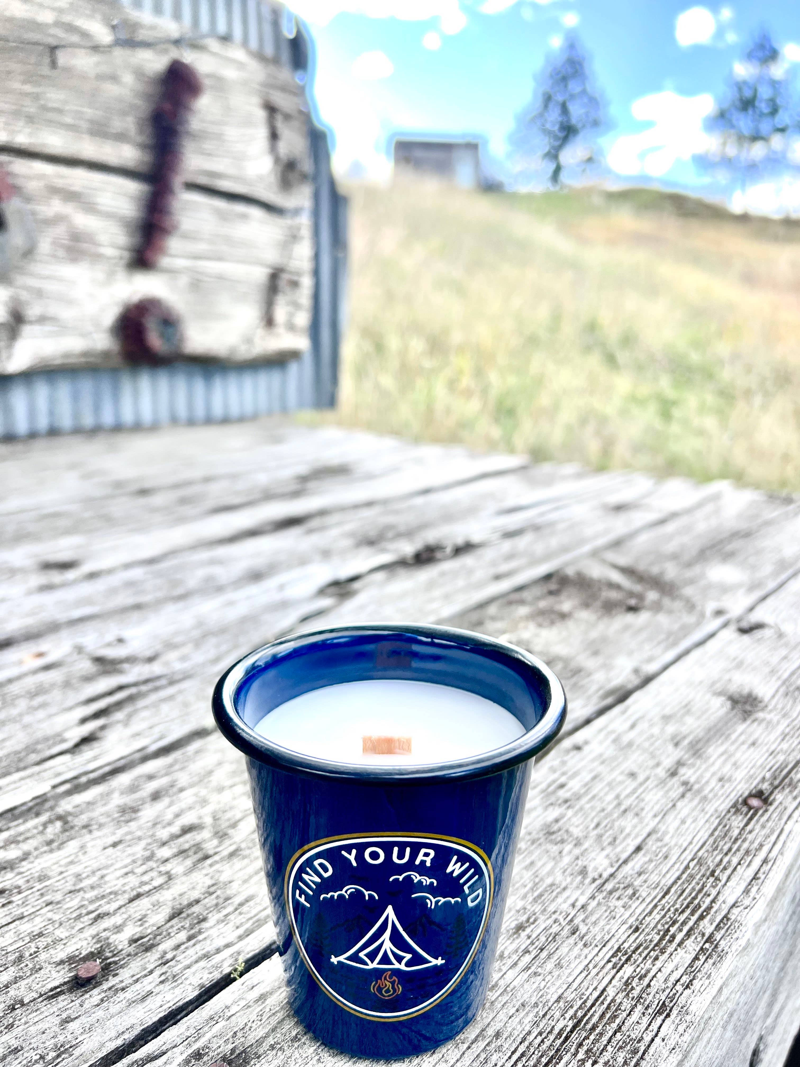 "Find Your Wild" Enamel Reusable Candle