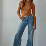Knit Seamless Jacquard Mock Neck Long Sleeve