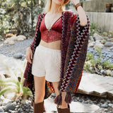 Western Colorful Crochet Patterned Ruana - The Original!