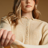 J7541   BUTTON FRONT EASY KNITTED CARDIGAN