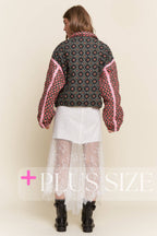 Rose Patterned Padded Jacket