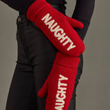 "Naughty" Knit Mittens