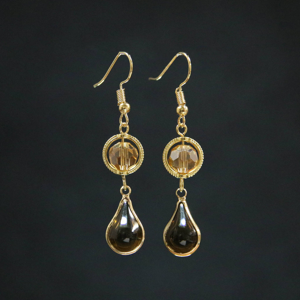 Jeweled Teardrop Earrings