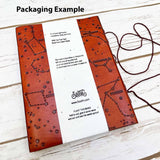 "If A Story" Handmade Quote Leather Journal - 5x7 Brown
