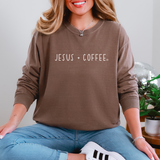 Jesus + Coffee Espresso Long Sleeve T-shirt