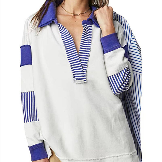 Color Block Oversized Pullover