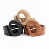 D-Ring Style Weathered Leather Belt