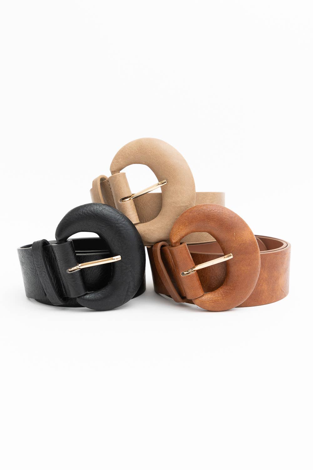D-Ring Style Weathered Leather Belt