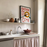 Breakfast Time Hand Painted Print