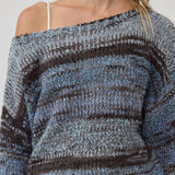 Ombre Stripe Loose Knit Sweater - RSW1229