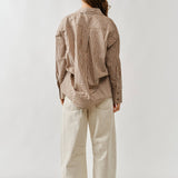 AJP5114 EMBROIDERED DETAIL COTTON BARREL PANTS