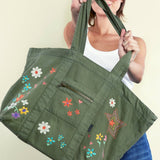 The Perfect Sized Green Tote