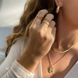Floral Band Gold Filled