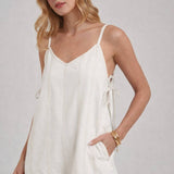 GAME DAY TWILL COLOR DENIM CASUAL SUMMER CHEER UP ROMPER