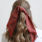 Cotton Daisy Bandana in Black, Rose, Yellow and Rust 🌼