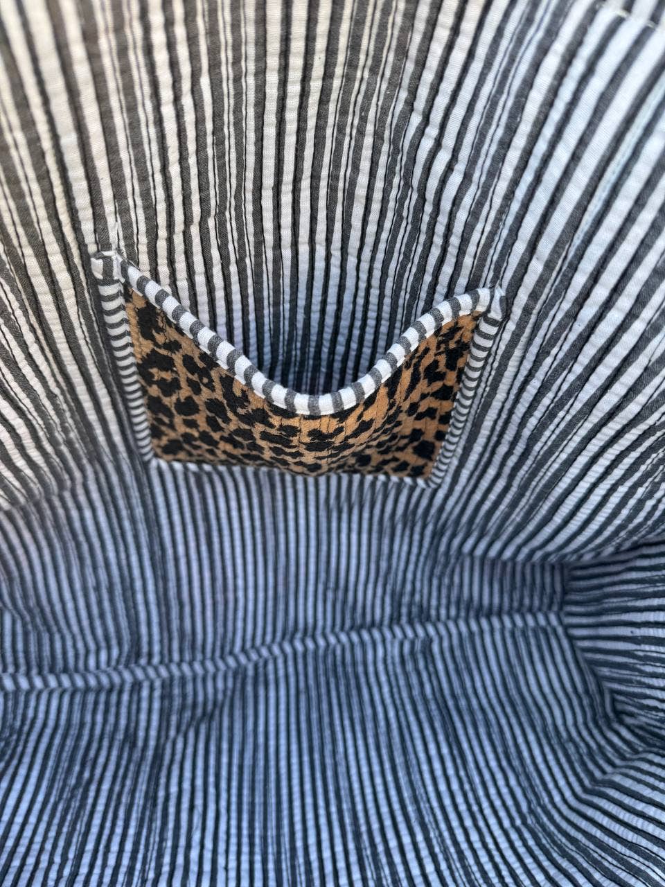 Artisan-Made Velvet Leopard Print Tote Bag