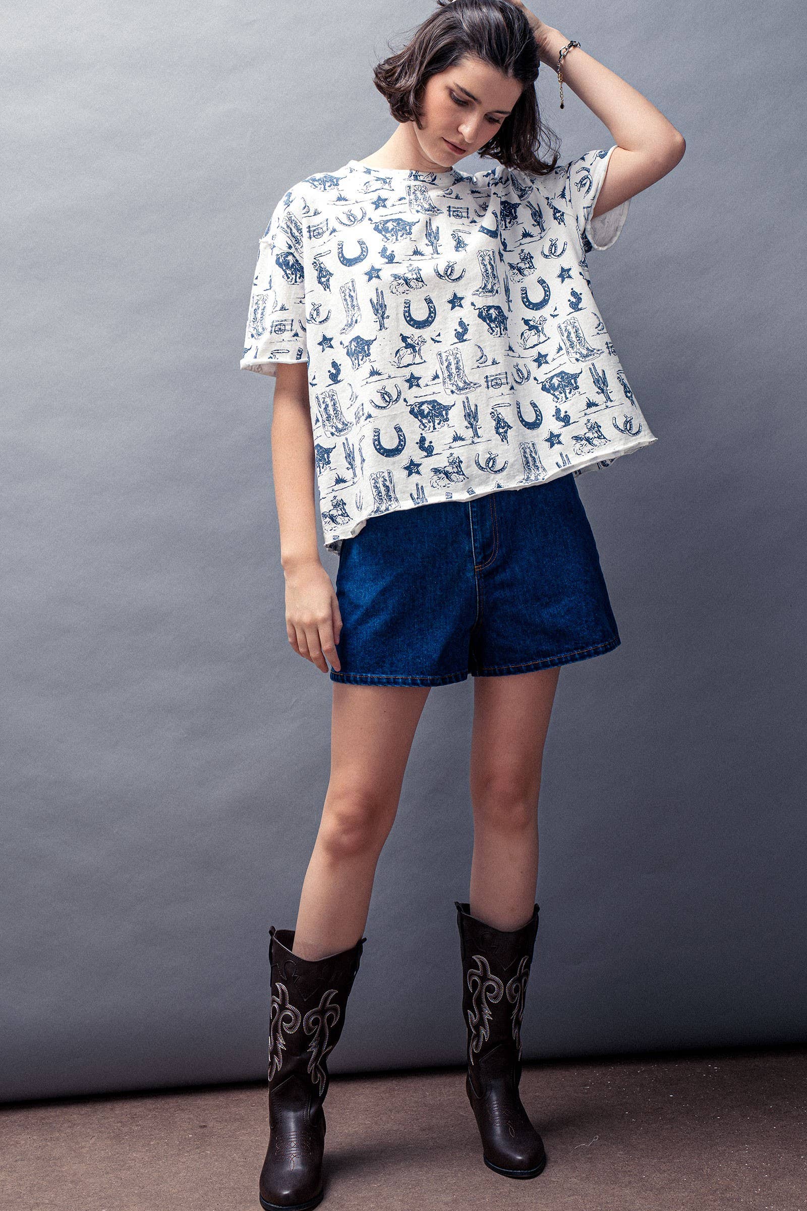 Western Graphic Print Graphic Tee