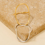 Curved Oval Minimalist Ring