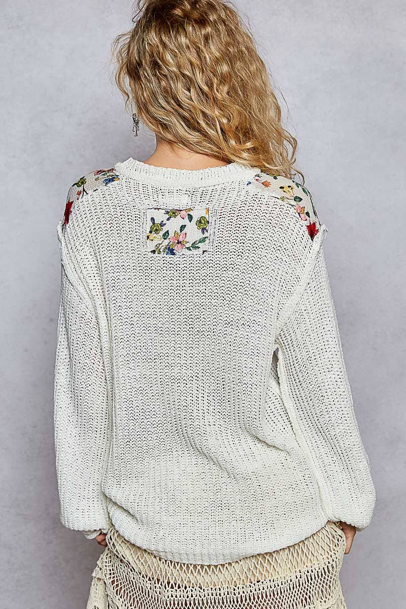 Thin Cable Knit Sweater