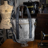 Spider Mums Recycled Canvas Crossbody Tote