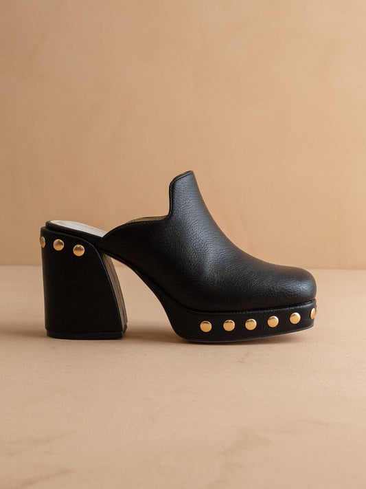 The Sierra | Black Platform Clog