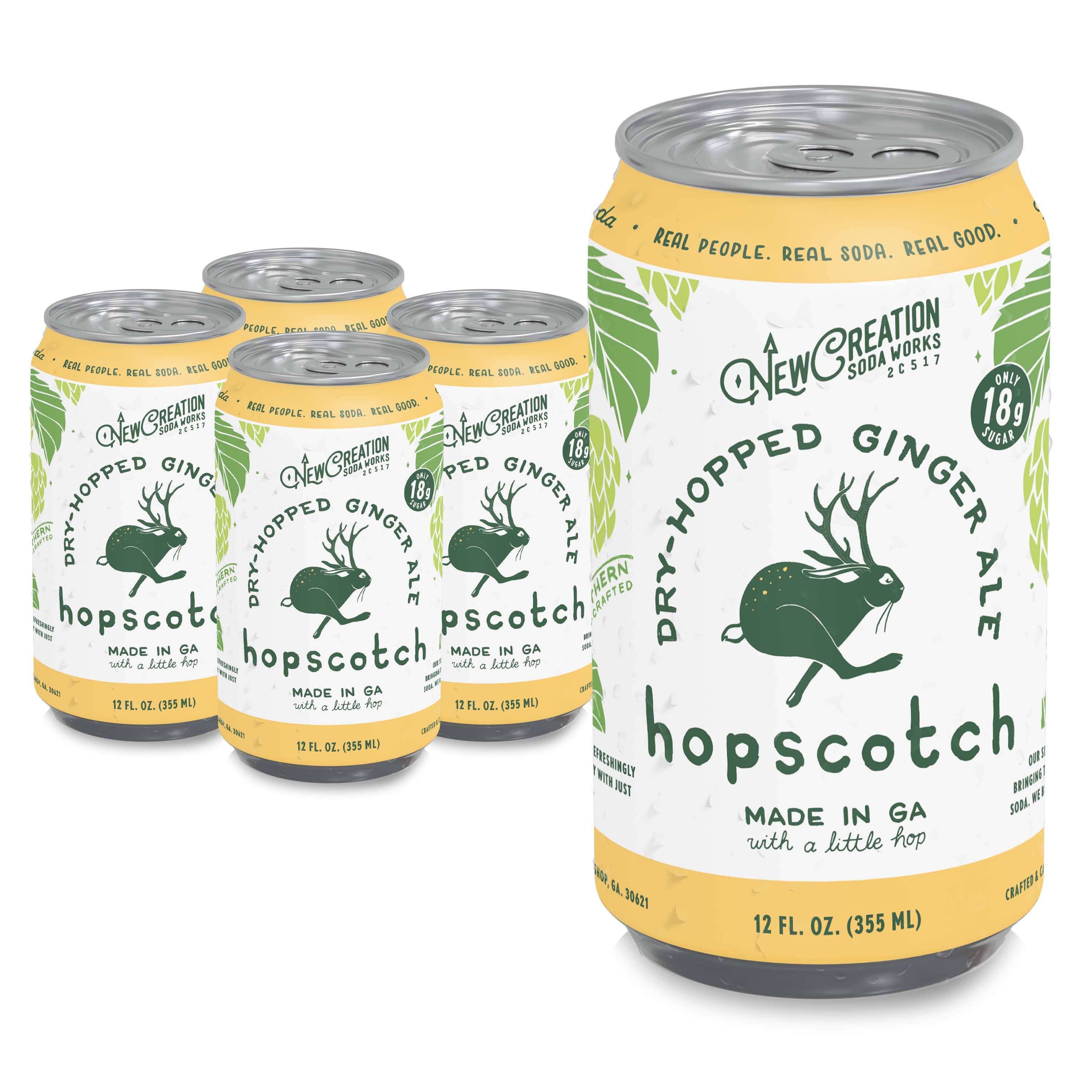 Hopscotch Dry-Hopped Ginger Ale (Case of 16)