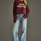 "Wine Weather" Sweater