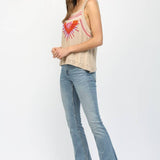 ABSTRACT SUNBURST DESIGN SWEATER TANK TOP FW15803