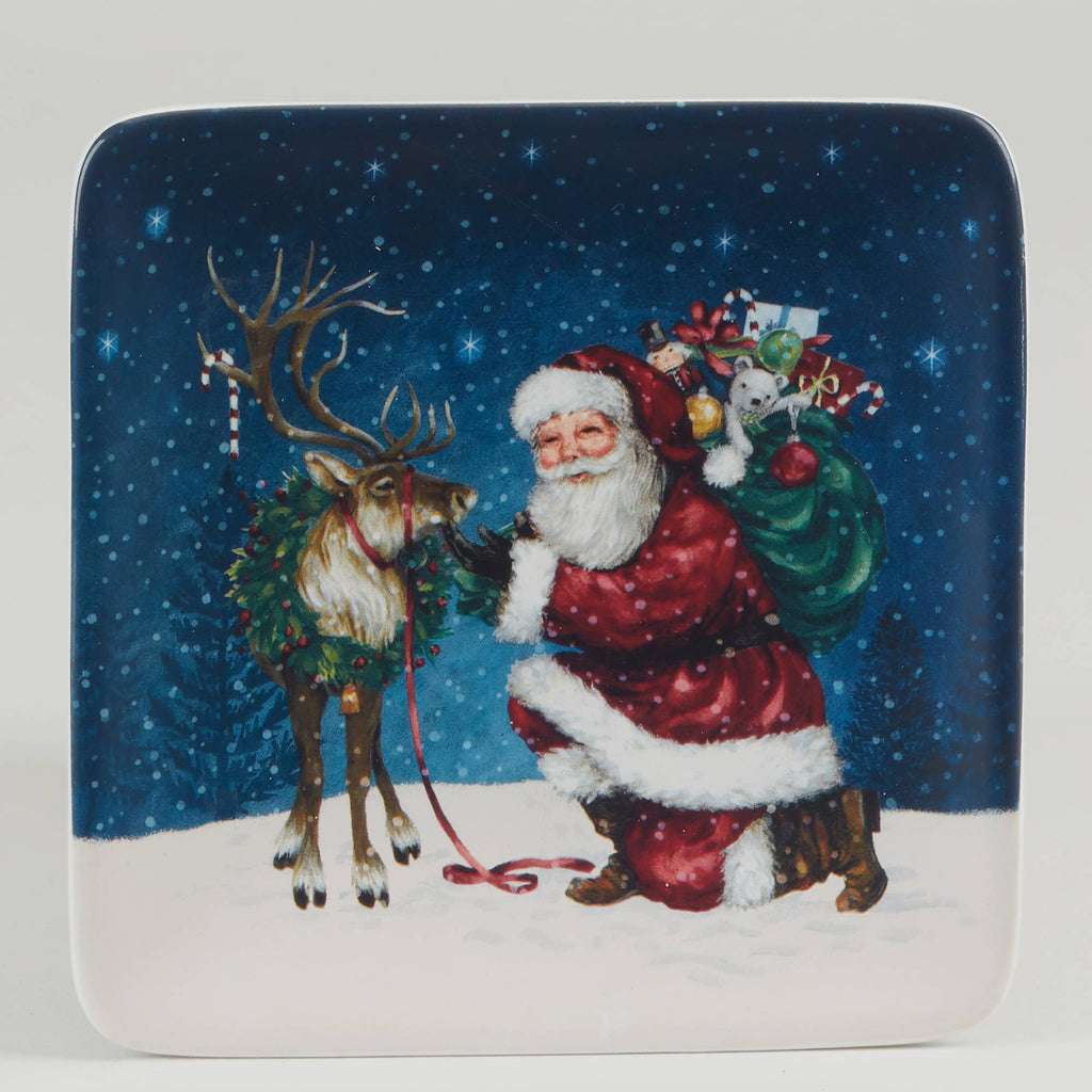 Santa's Secret Christmas Canape Plate