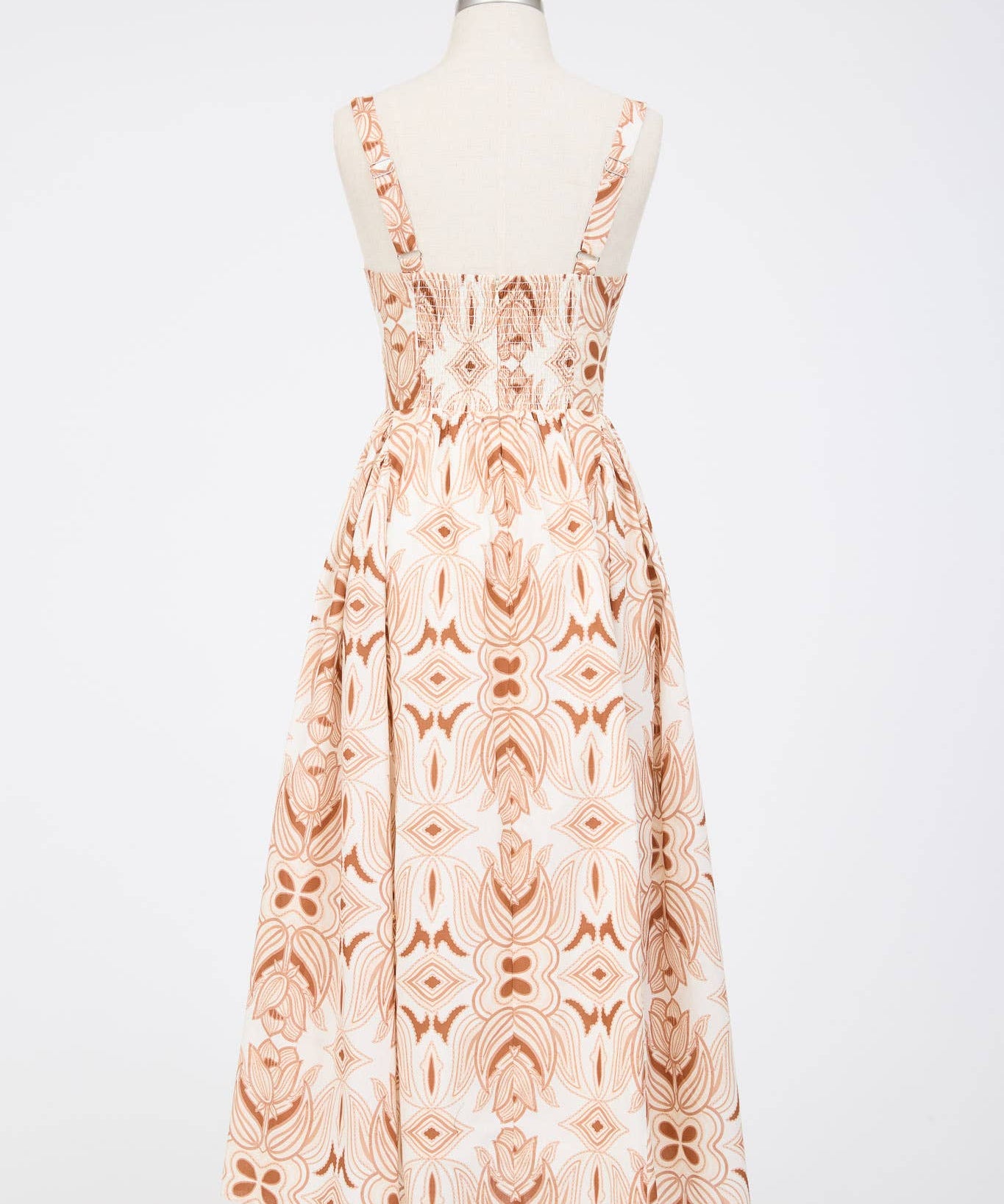 Floral Sleeveless Corset Midi Dress
