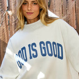 IT2594-JESUS | 'JESUS & GOD IS GOOD' Reversible Sweatshirt