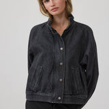 Washed Denim Bomber Jacket - RJ1071