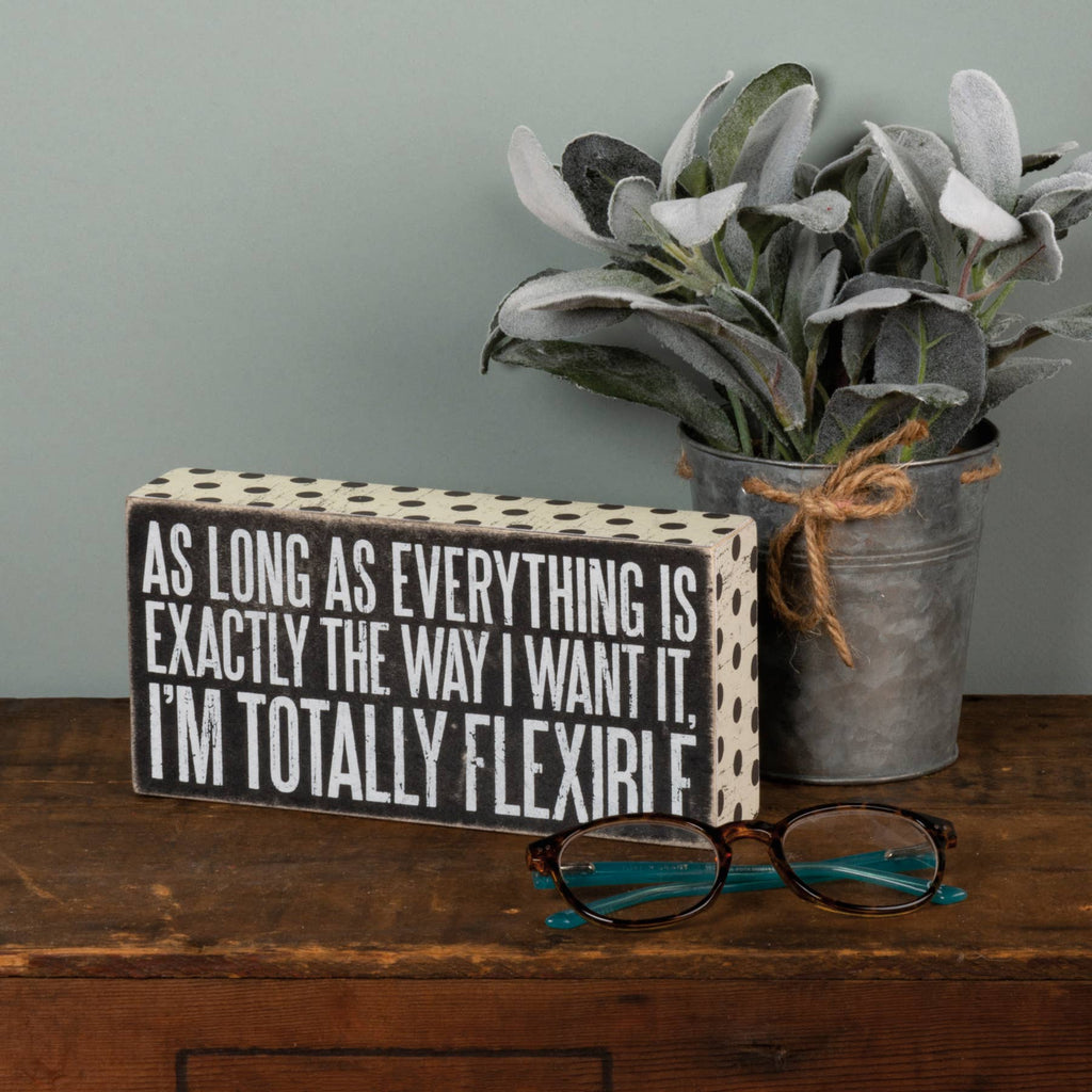 Totally Flexible Box Sign – Sugar & Thread
