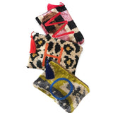 Silk Velvet Ikat Monogrammed Small Pouch