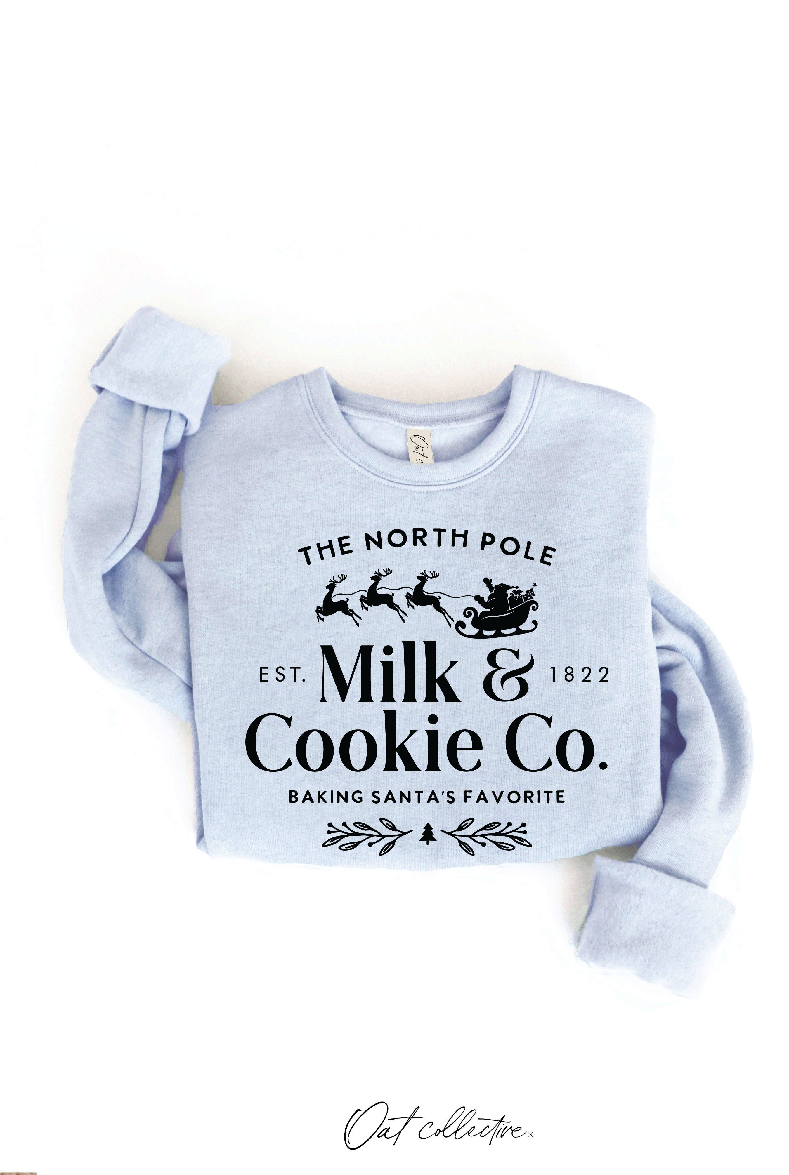 "THE NORTH POLE MILK AND COOKIE CO." Sweatshirt