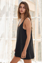 Washed Sporty Romper